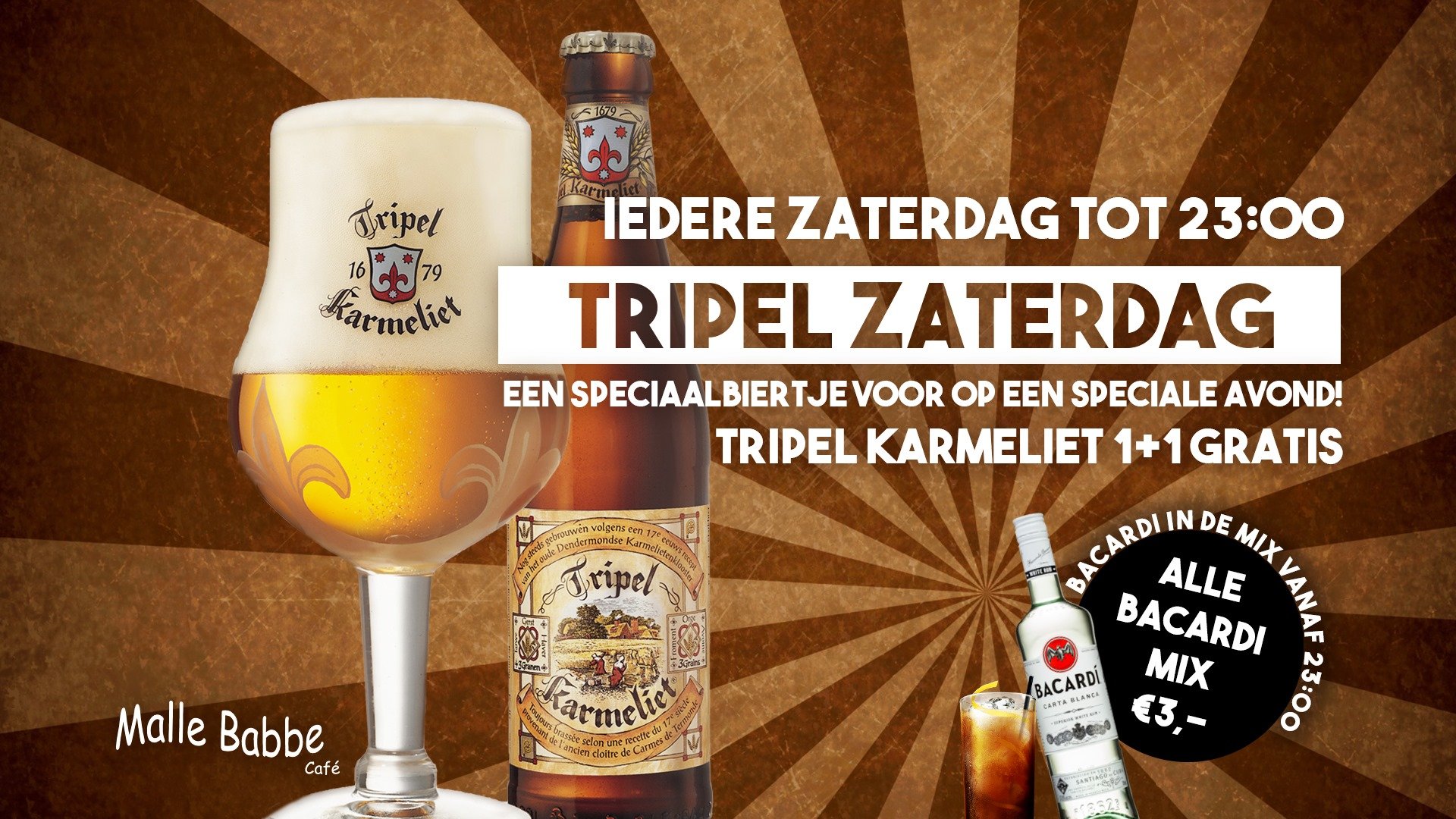 Tripel Zaterdag & Bacardi in de mix