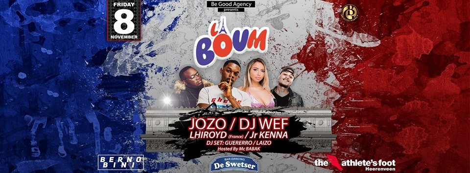 La Boum w/ Jozo / Dj Wef / Jr Kenna / Lhiroyd (France)