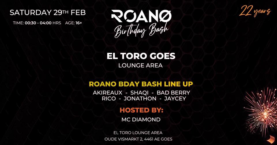 Roano Bday Bash | El Toro Lounge