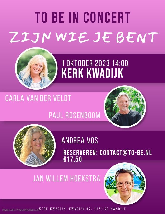 Concert pop/klassiek/chansons van To Be