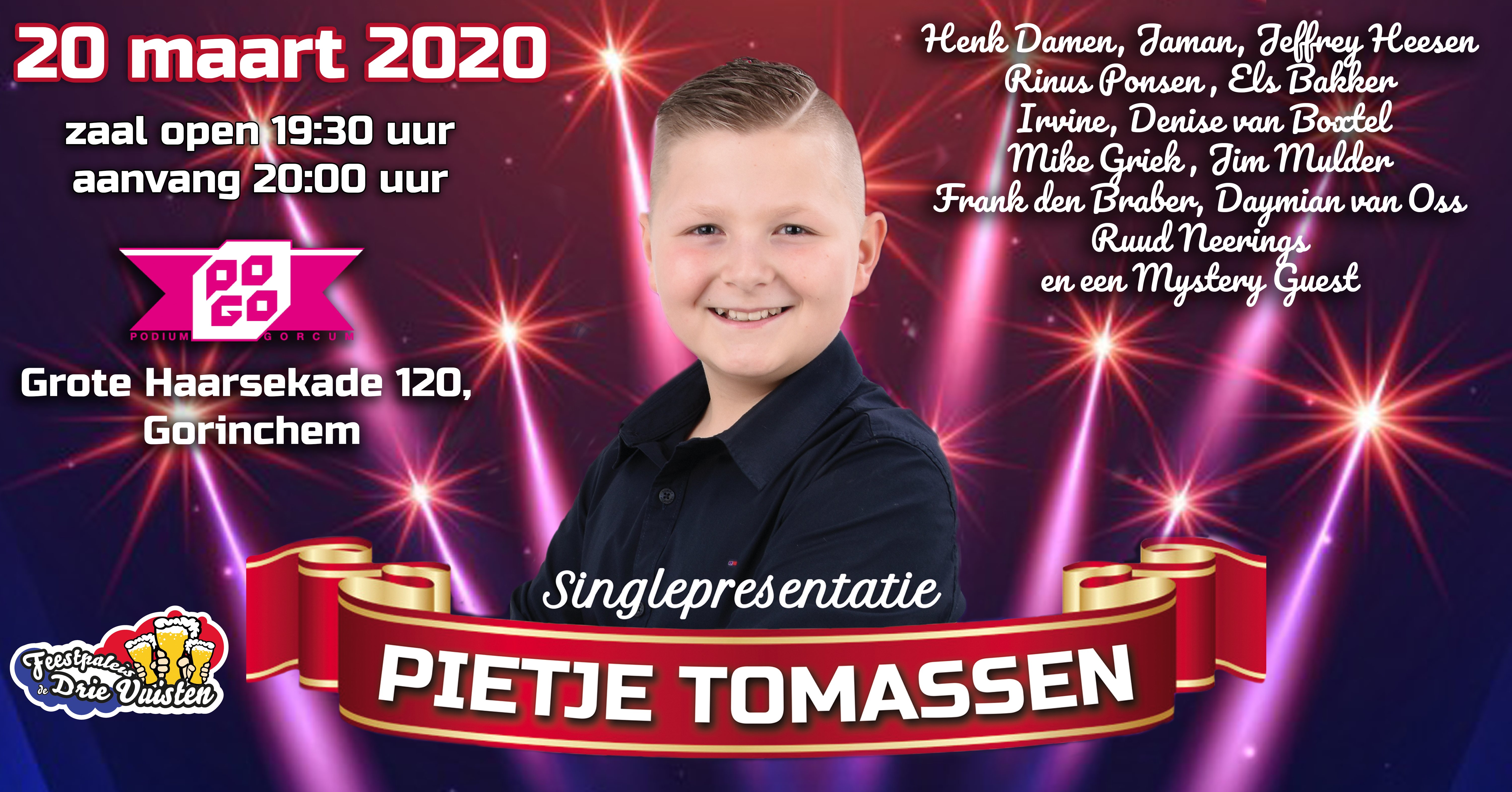 Pietje Tomassen singlepresentatie