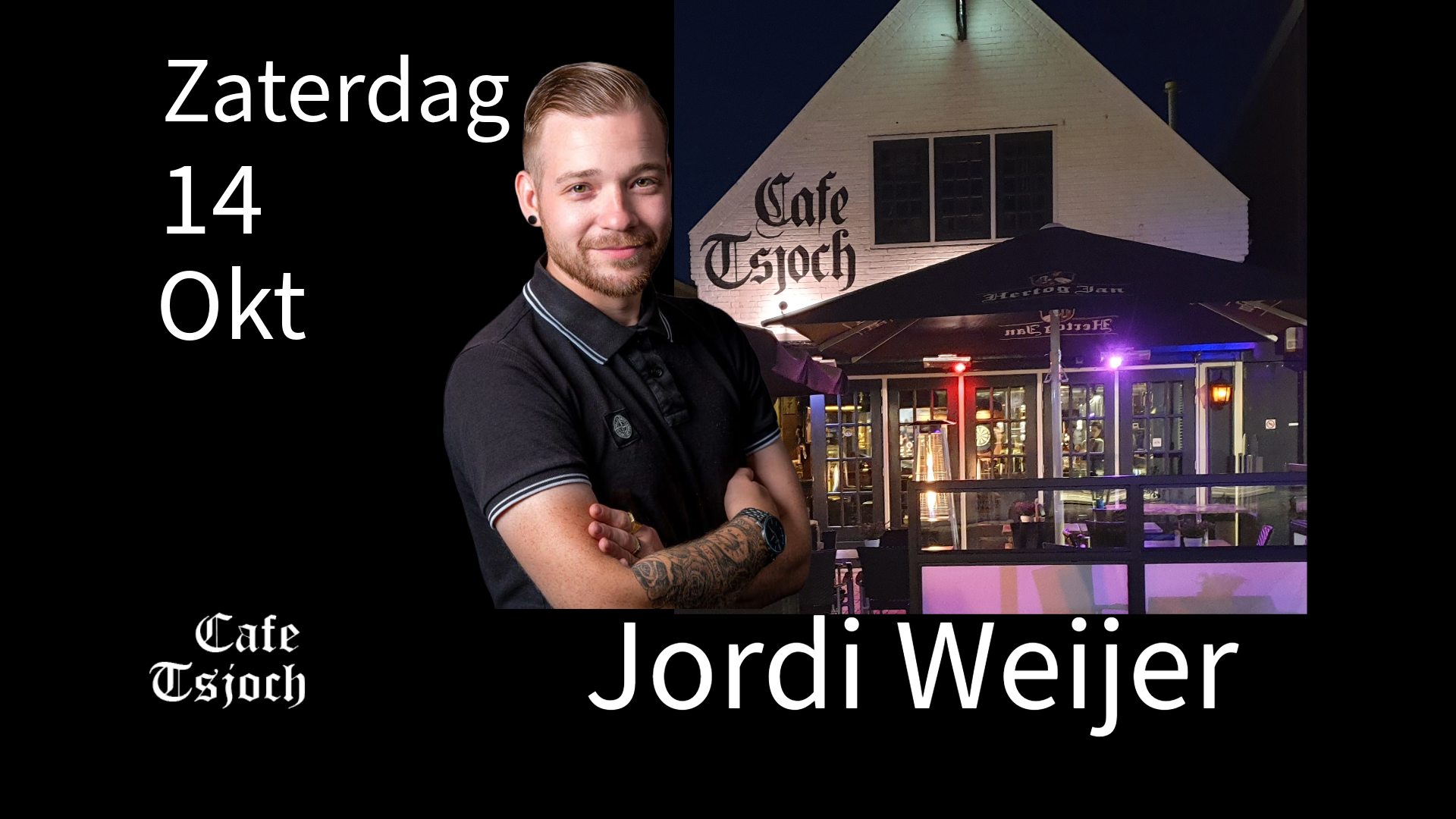 Jordi Weijers Live, 14 oktober Café Tsjoch