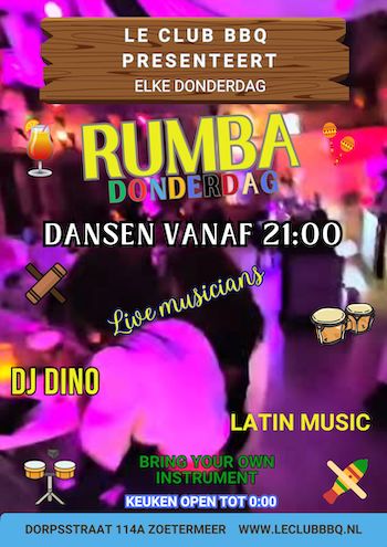 Rumba op donderdag met livemuziek