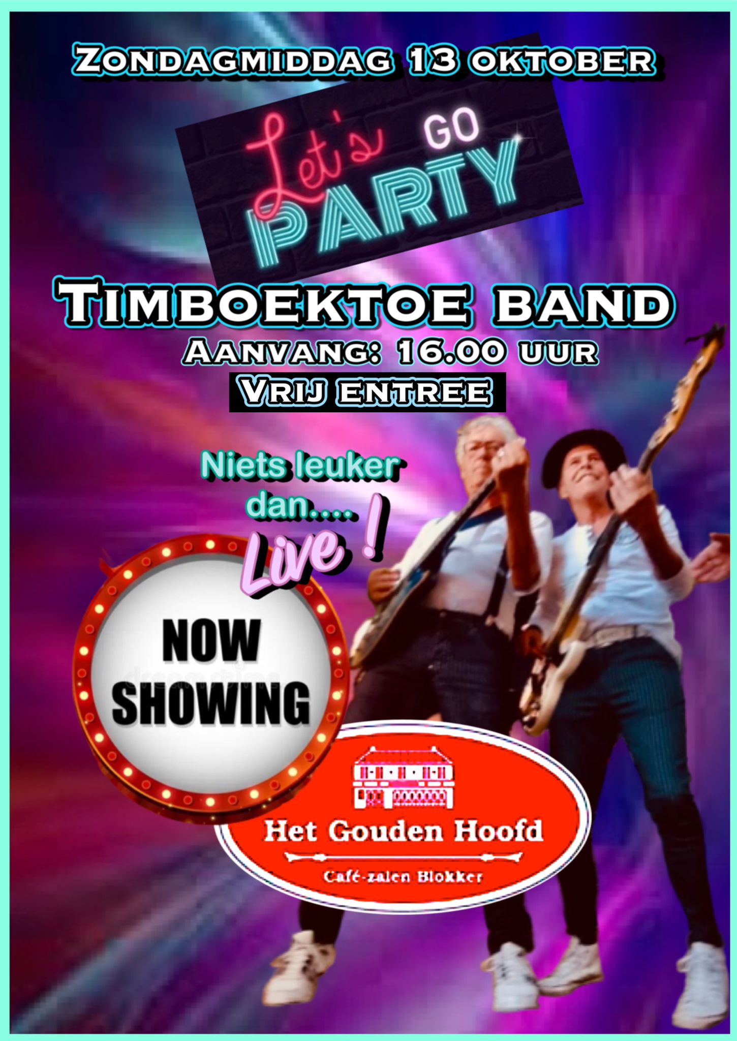 Timboektoeband LIVE in het Gouden Hoofd