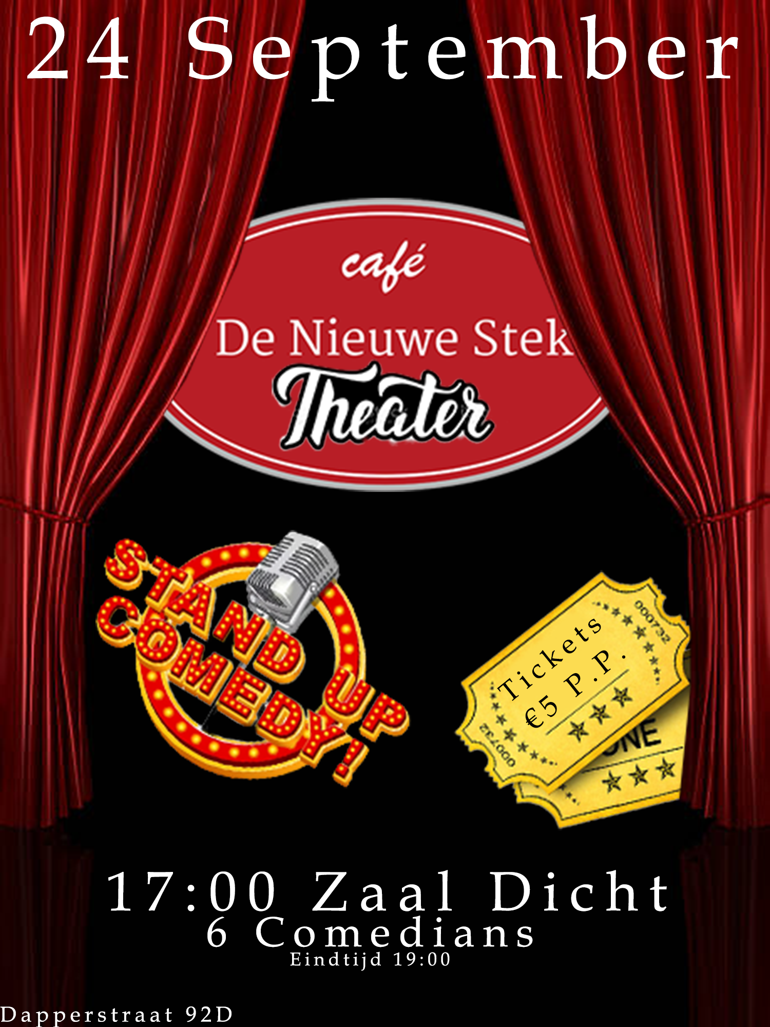 De Nieuwe Stek Theater STAND UP COMEDY