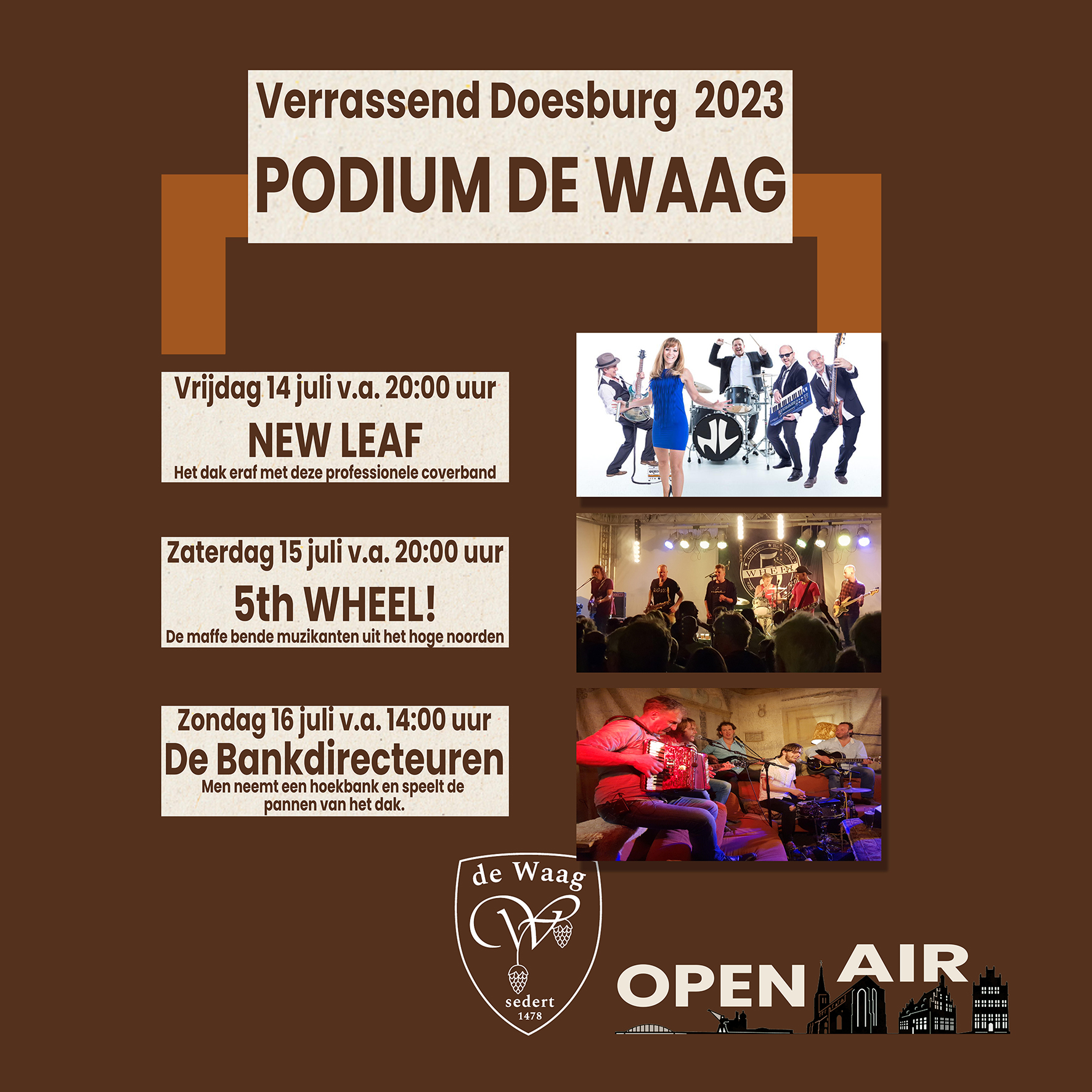 New Leaf op buitenpodium De Waag Doesburg