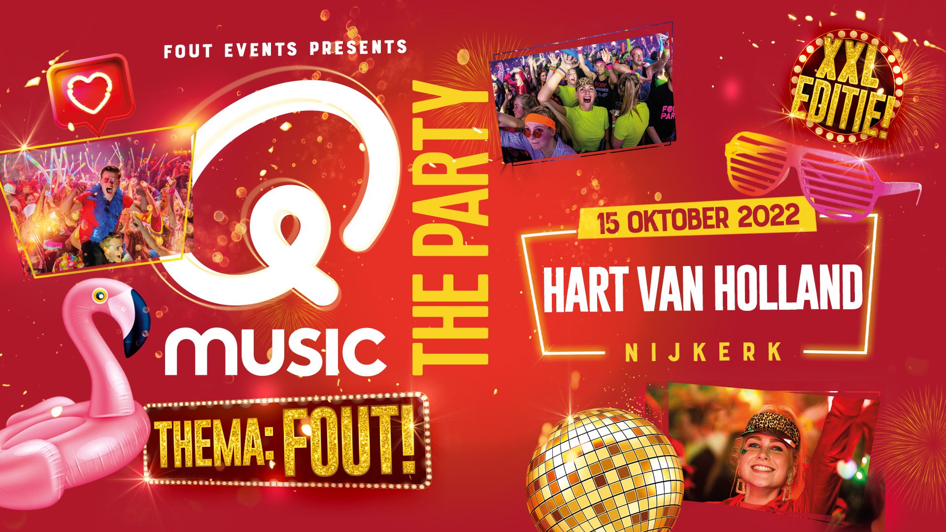 Qmusic the Party FOUT!