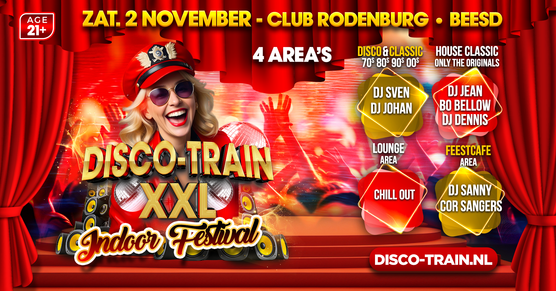 Disco-Train Indoor Festival 4 area's