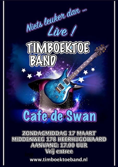 Timboektoeband LIVE in café de Zwan