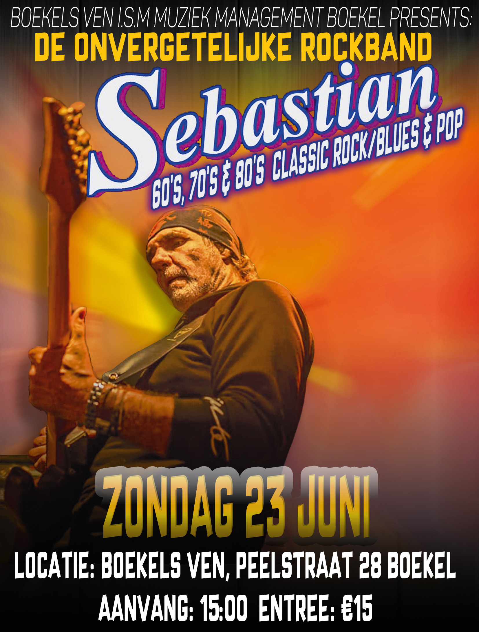 Coverband Sebastian ontdekken in Boekel