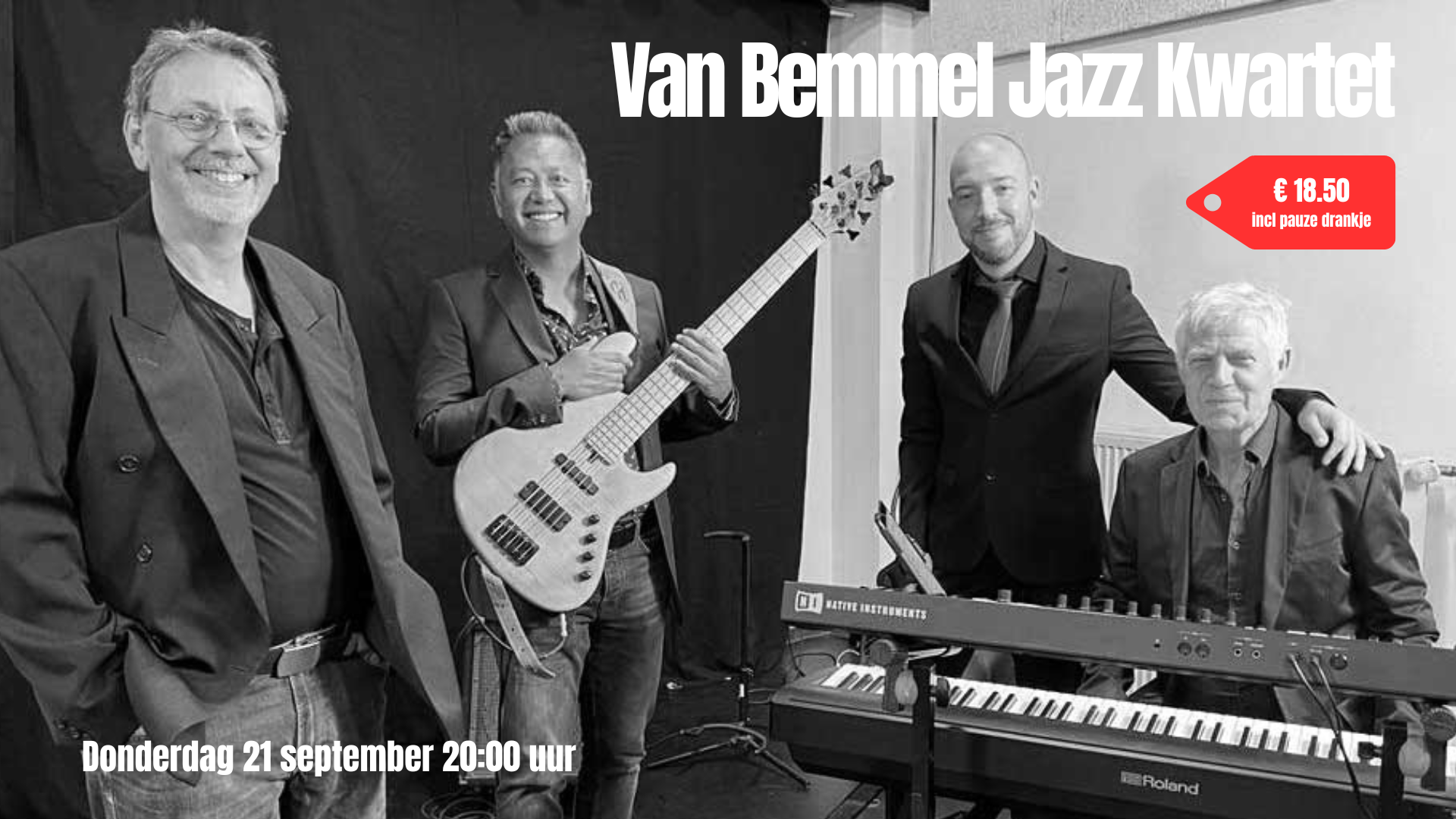 Van Bemmel Jazz kwartet in Brinkhuis