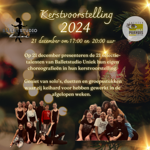 Kerstvoorstelling door Balletschool Uniek