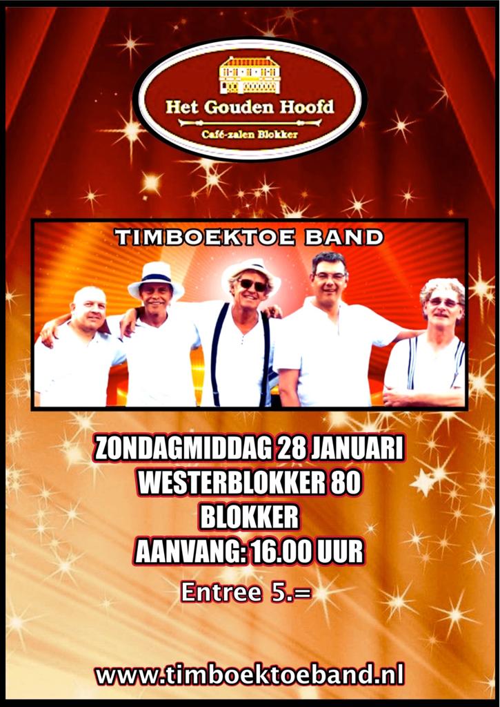 Timboektoeband LIVE in Het Gouden hoofd